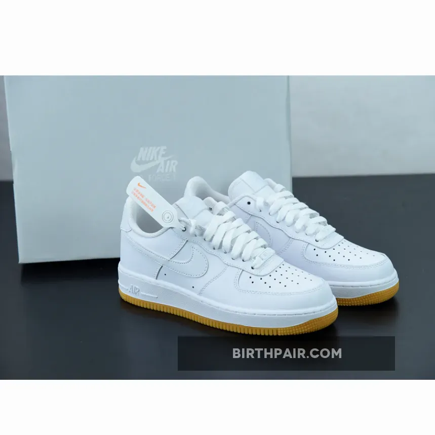 Nike Air Force 1 Low White/Gum / Air Force One White Gum Bottom