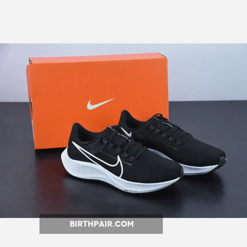 Nike Air Zoom Pegasus 38 Black White / Nike Pegasus 38 Black