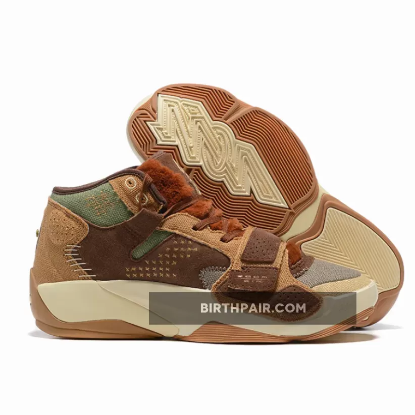 Jordan Zion 2 Voodoo Flax/Muslin/Sesame-Fauna Brown / nike jordan zion 2 voodoo