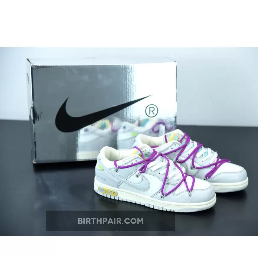 Off-White™ X Nike Dunk Low 'The 50' Silver White Outlet