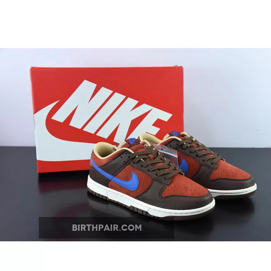 Brown Dunks With Blue Swoosh / Nike Dunk Low Cacao Wow/Comet Blue-Mars Stone-Phantom