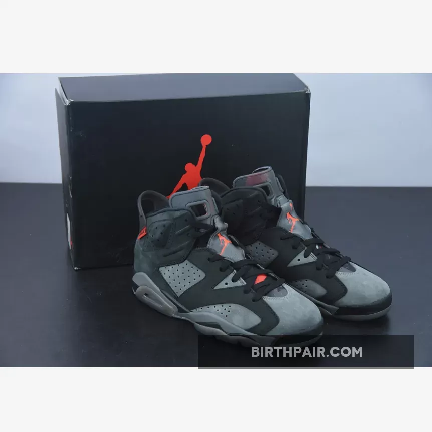 Air Jordan 6 'PSG' Iron Grey/Infrared 23-Black / Psg Jordan 6