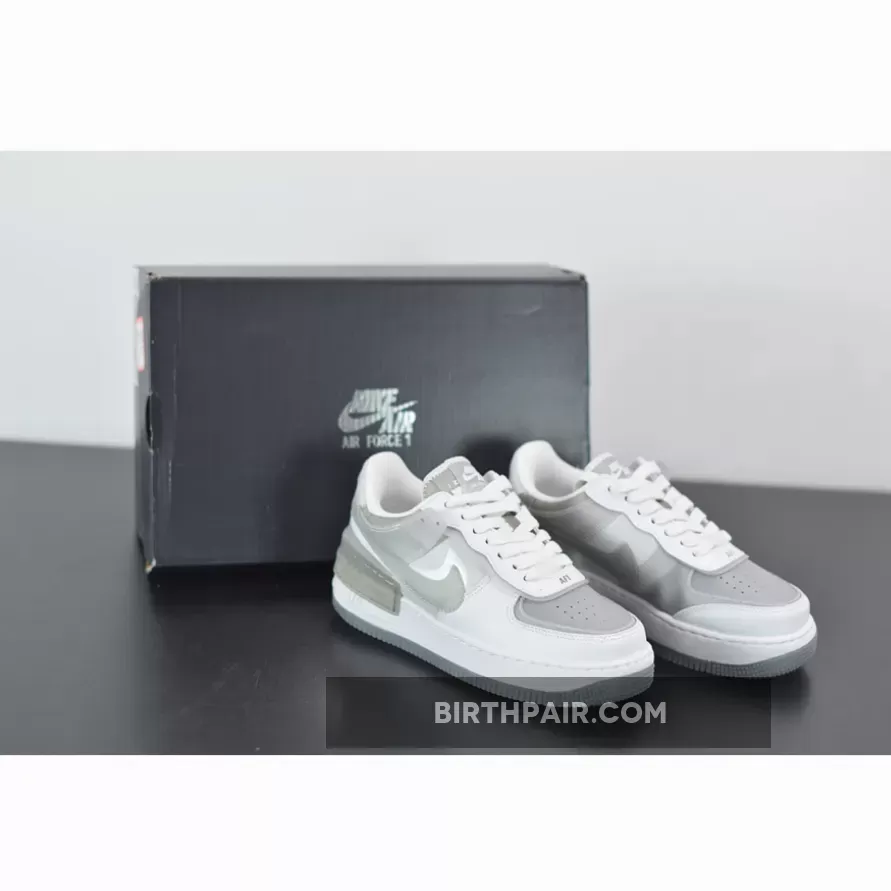 Nike Shadow Gray / Nike Air Force 1 Shadow White/Particle Grey-Grey Fog-Photon Dust