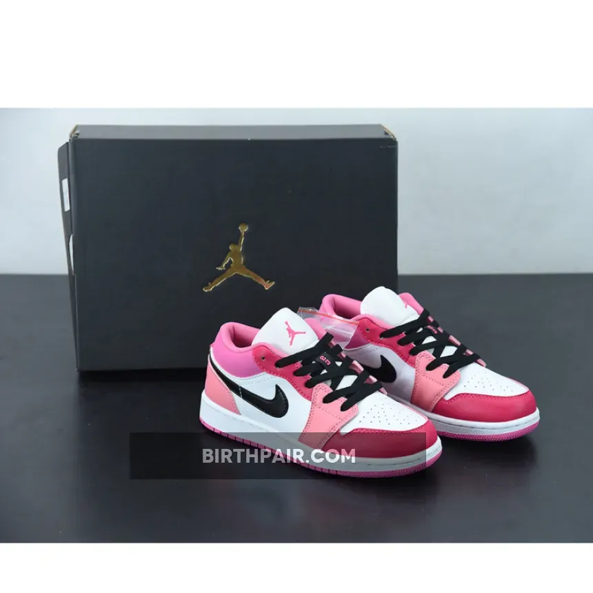 Air Jordan 1 Low Pinksicle/Rush Pink-Red / Dark Pink Jordan 1