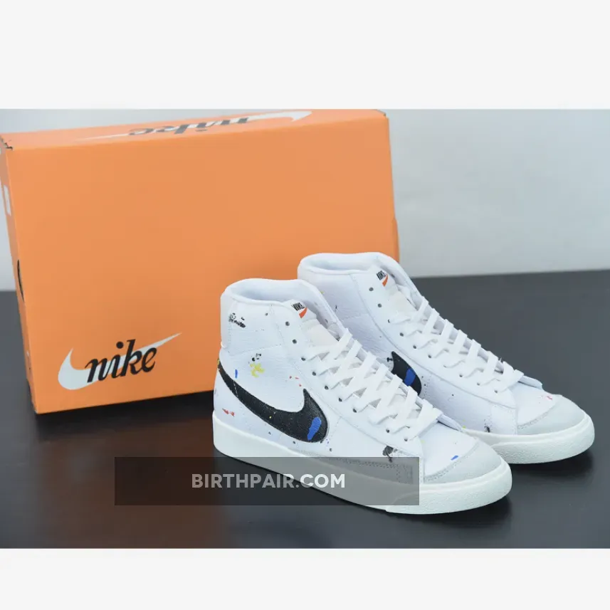 Blazer Mid 77 Paint Splatter Nike Blazer Mid 77 Vintage Splatter White Black