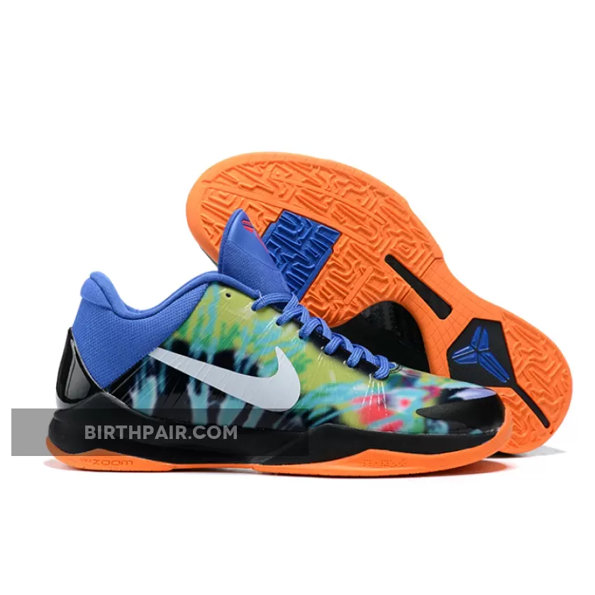 Nike Kobe 5 Protro 'EYBL Tie-Dye' Multi-Color/Black-Orange - eybl kobe