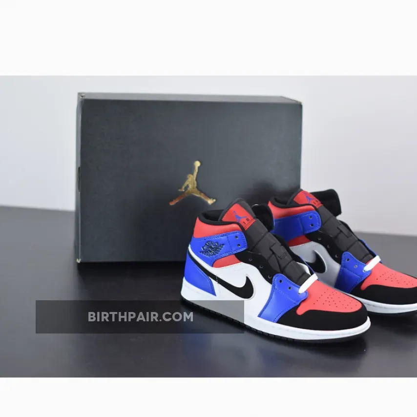 2023 Jordan 1 Air Jordan 1 Mid 'Top 3' Blue Red Black White