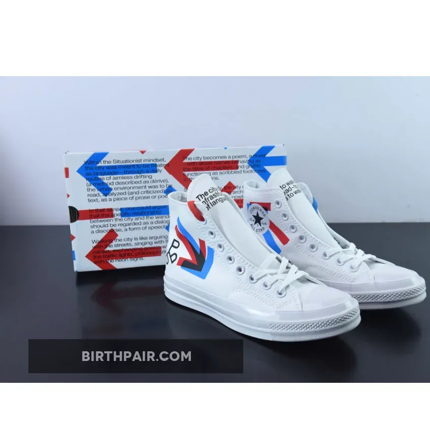 Converse Patta Patta x Experimental Jetset x Converse Chuck 70 White/Fiery Red/Diva Blue