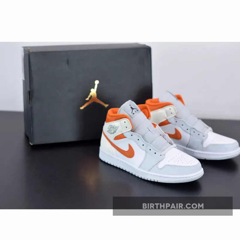 Jordan 1 Mid SE Starfish Orange CW7591-100 #pure platinum jordan 1