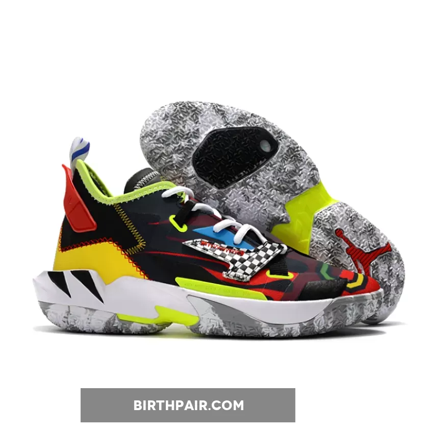 Jordan Why Not Zer0.4 'Marathon' Black/Volt/Opti Yellow-University Red Opti Yellow And University Red
