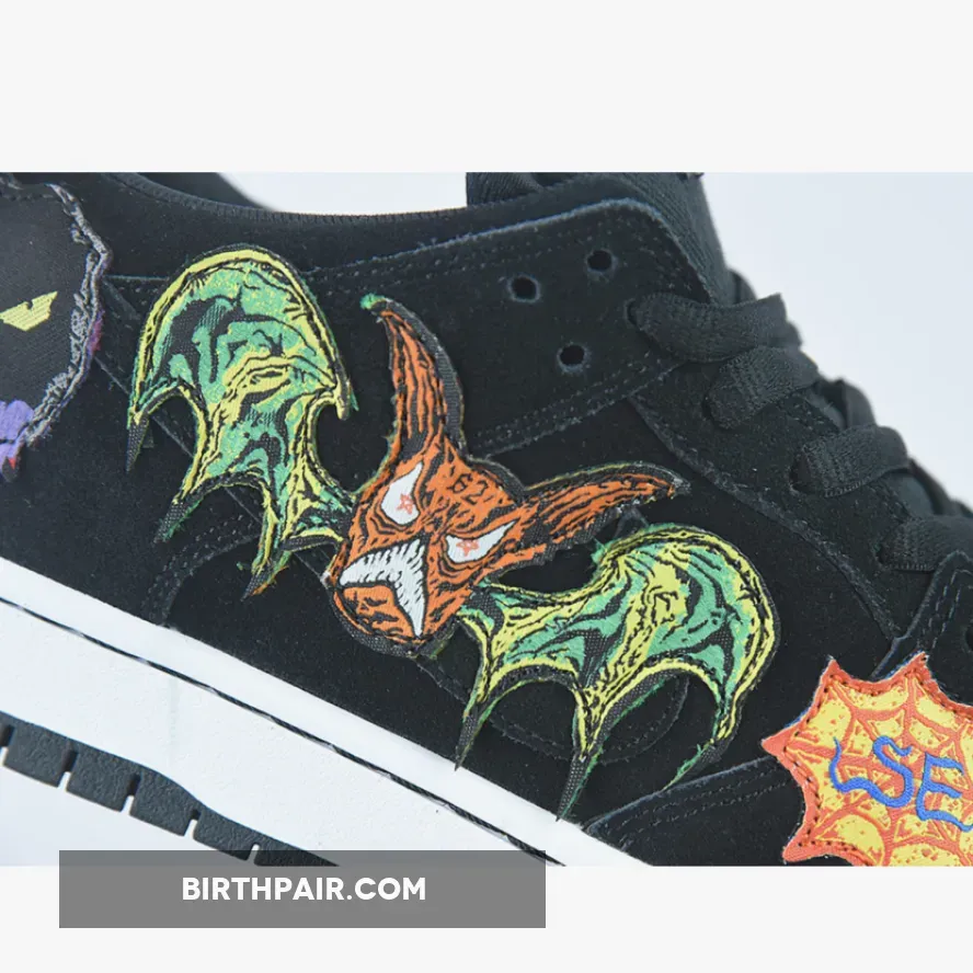 Neckface x Nike SB Dunk Low Black/White / Nasty Neck Face Dunks