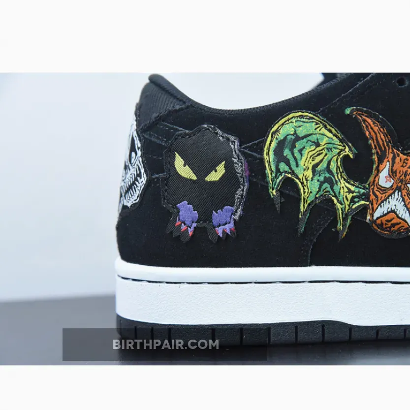Neckface x Nike SB Dunk Low Black/White / Nasty Neck Face Dunks