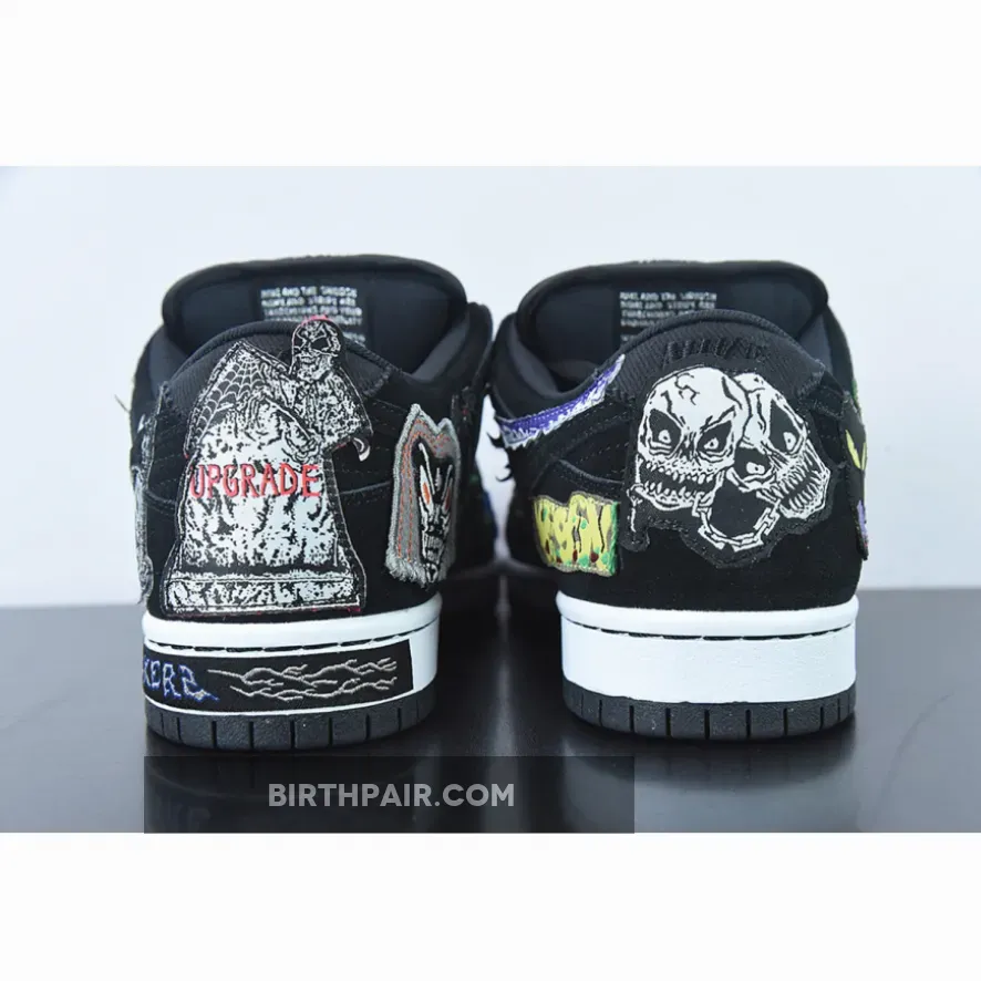 Neckface x Nike SB Dunk Low Black/White / Nasty Neck Face Dunks