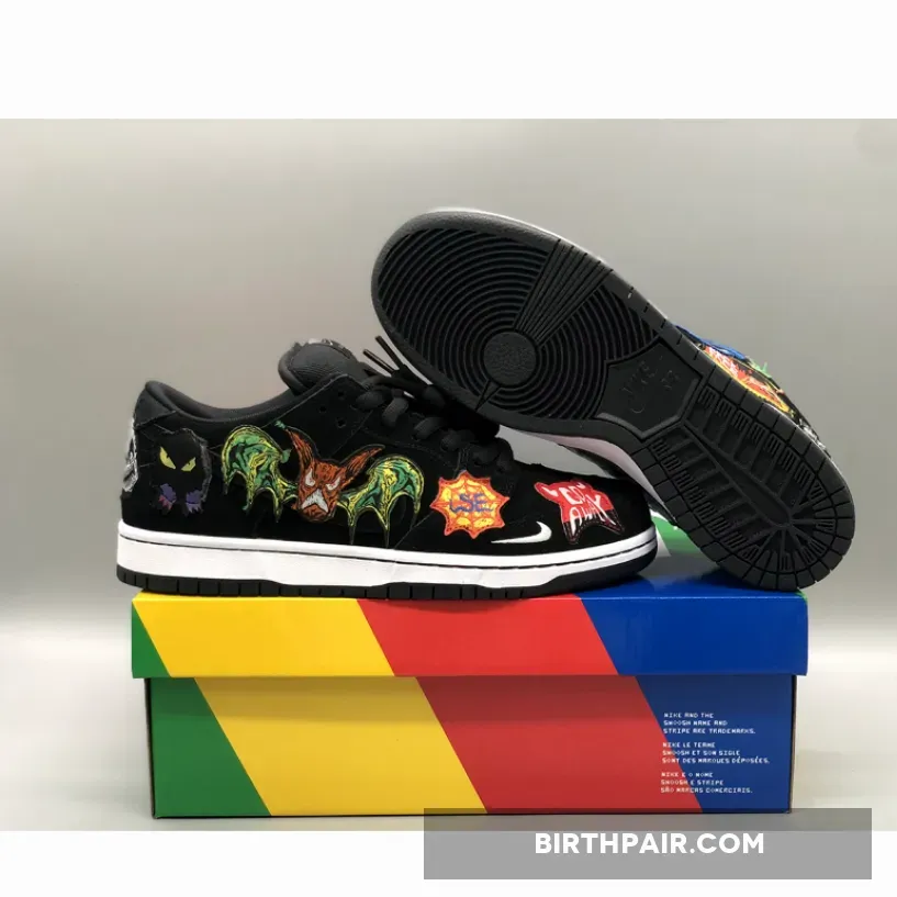 Neckface x Nike SB Dunk Low Black/White / Nasty Neck Face Dunks