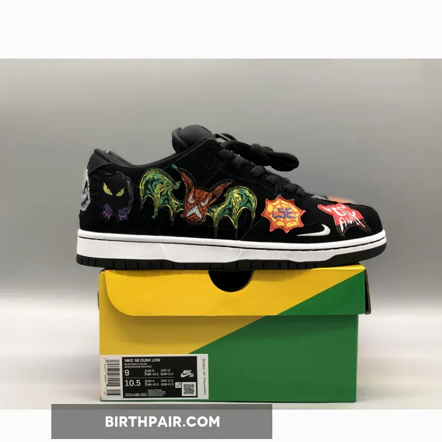 Neckface x Nike SB Dunk Low Black/White / Nasty Neck Face Dunks