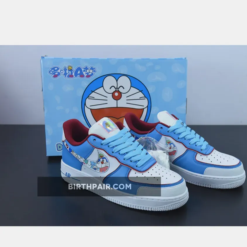 Air Force Sale - Doraemon x Nike Air Force 1 Low White Blue 1675864745