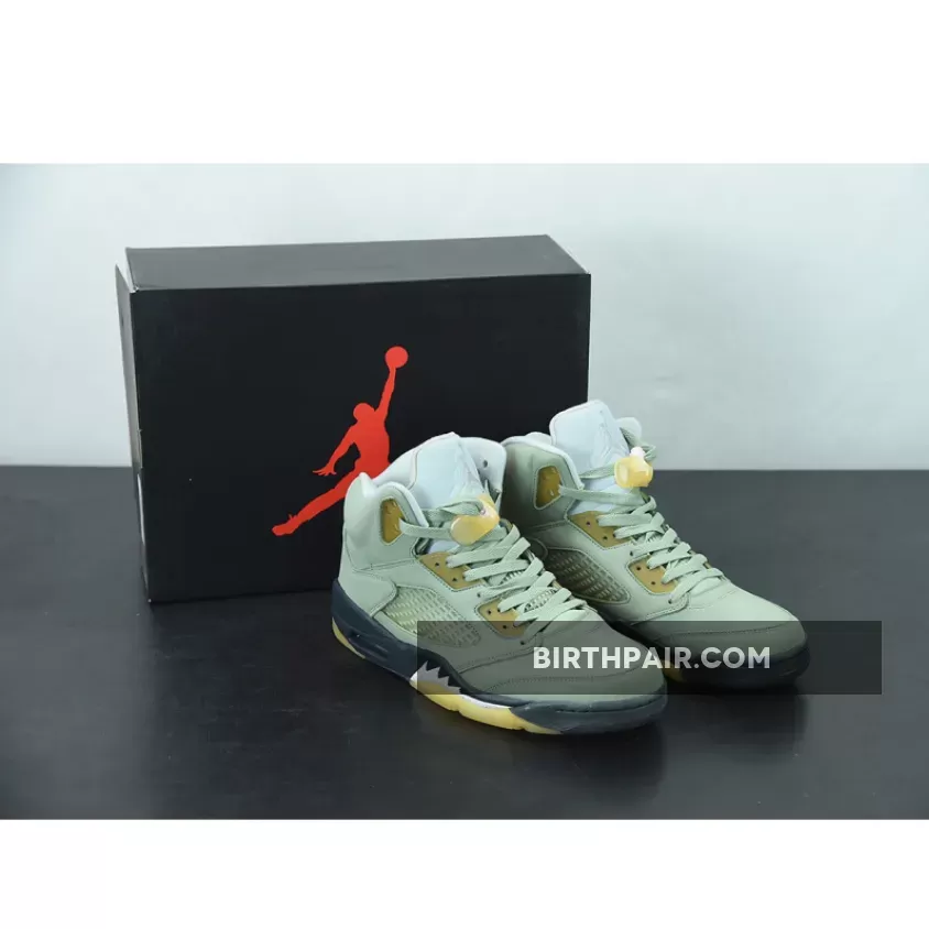 Air Jordan 5 Retro JADE HORIZON/LIGHT SILVER-ANTH AJ5 #jordan 4 jade