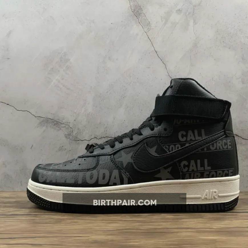 Nike Air Force 1 High "Hotline" Black/Sail-Vast Grey