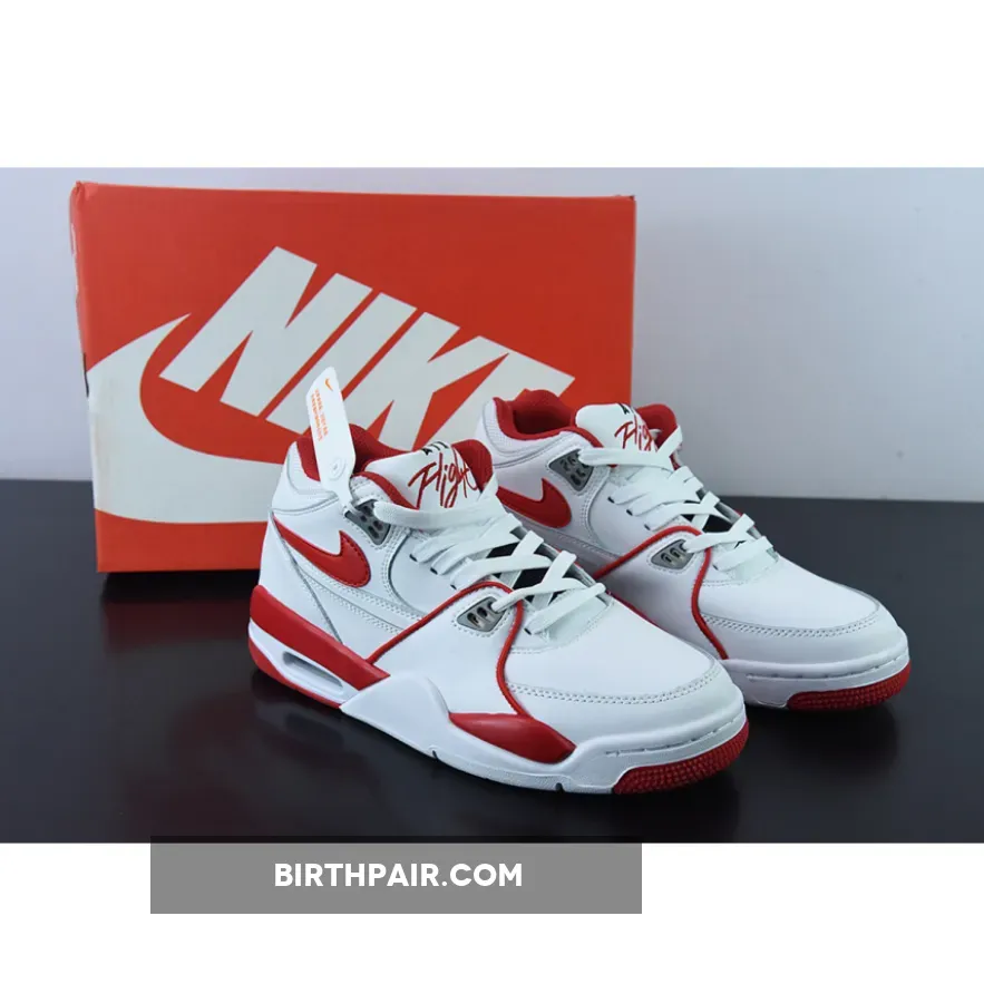 Nike Air Flight Grey / Nike Air Flight '89 White/University Red-Wolf Grey