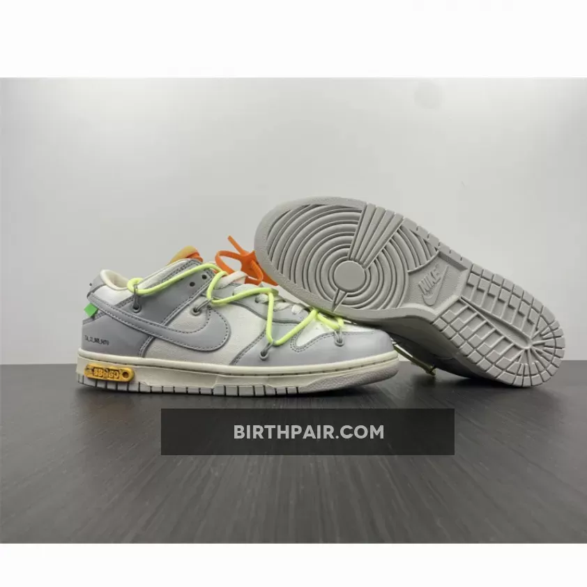 Off-White X Nike Dunk Low '43 Of 50' Sail/Grey Restock