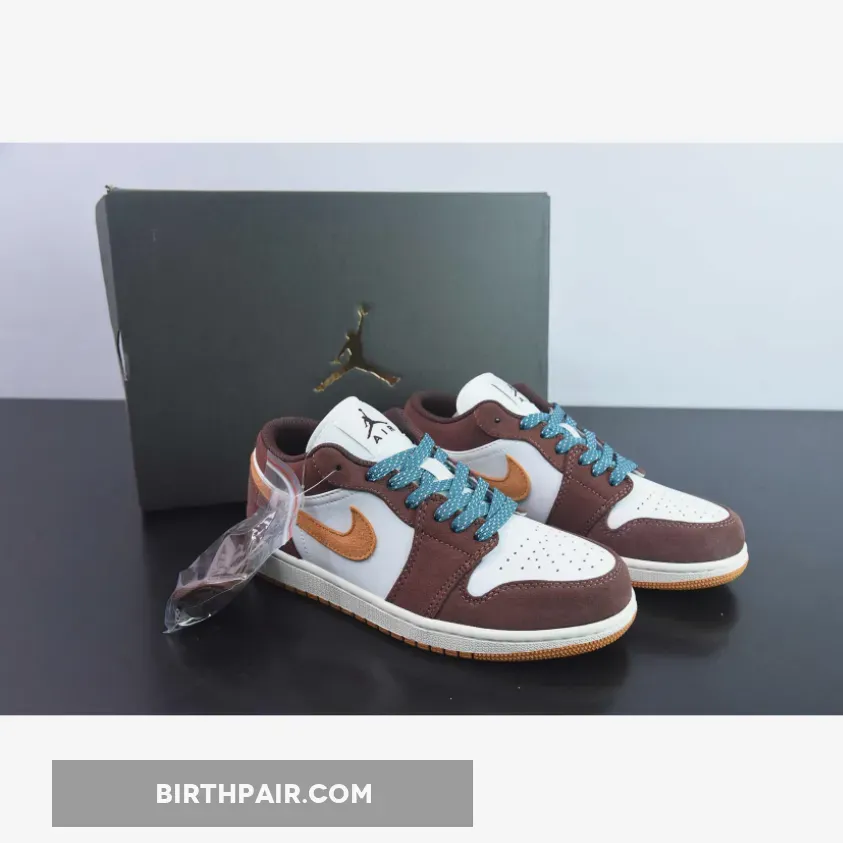 Jordan Low Twine Air Jordan 1 Cacao Wow/Twine-Sail-Geode Teal