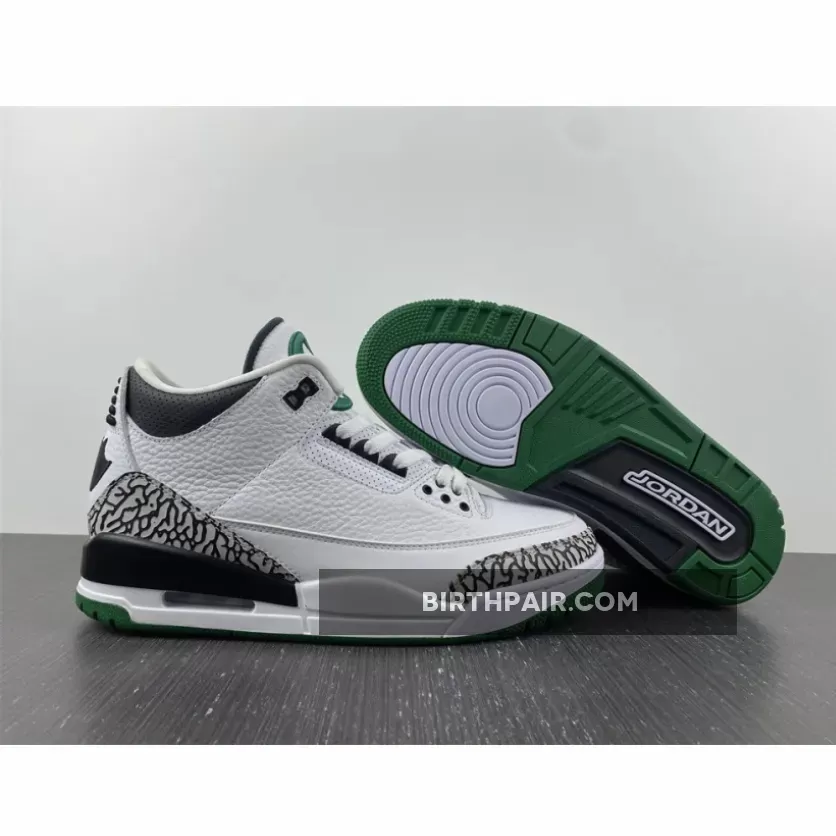 Air Jordan 3 Retro Oregon Ducks Pit Crew White Black Green / Oregon Ducks Pit Crew 3s
