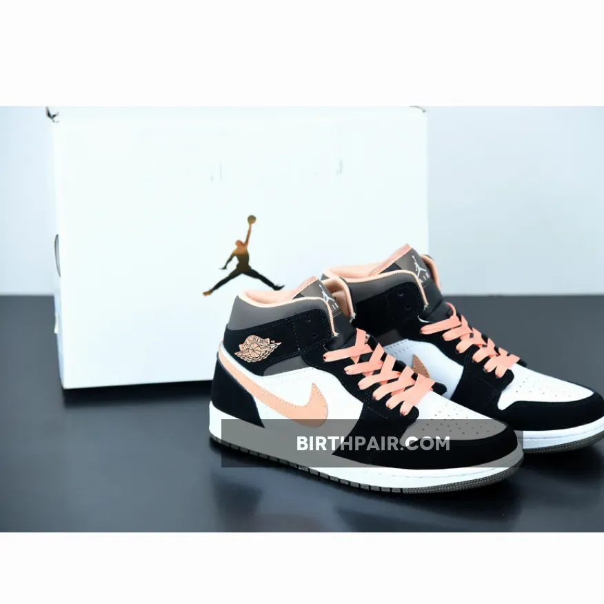 Air Jordan 1 Mid SE 'Peach Mocha' - jordan 1 pink mocha