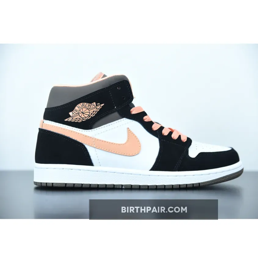 Air Jordan 1 Mid Peach Mocha / Peach Jordans 1 DH0210-100