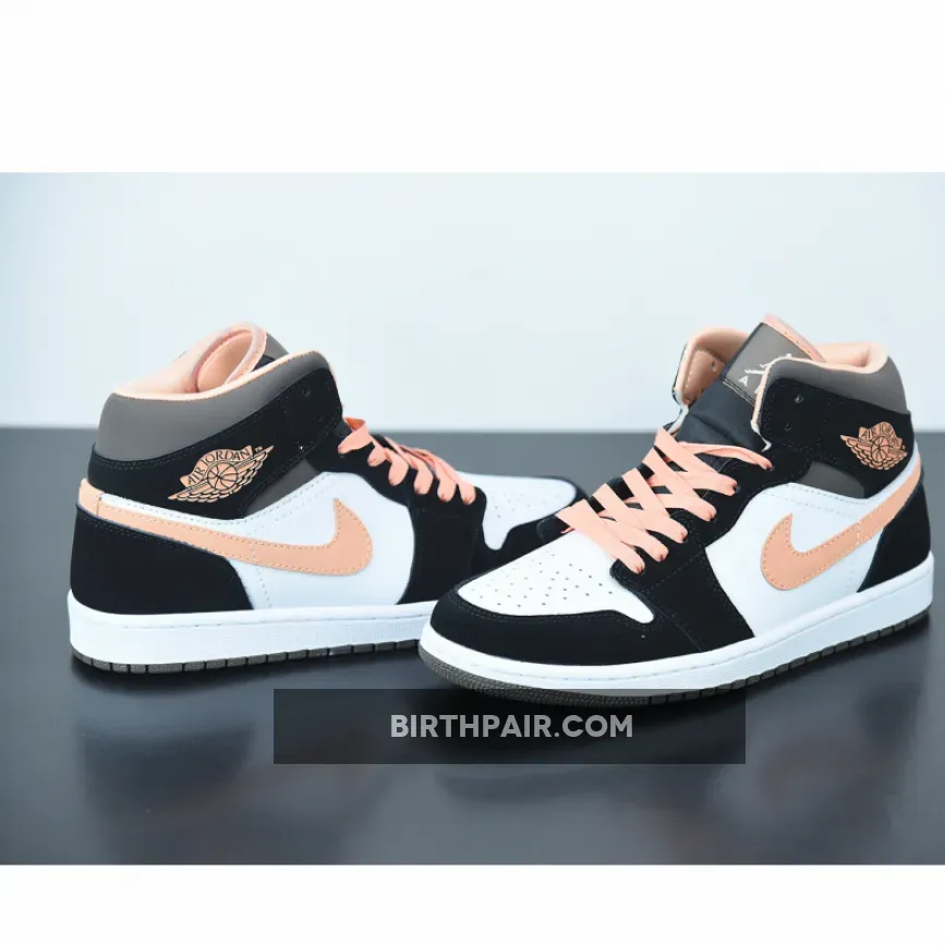 Air Jordan 1 Mid Peach Mocha / Peach Jordans 1 DH0210-100