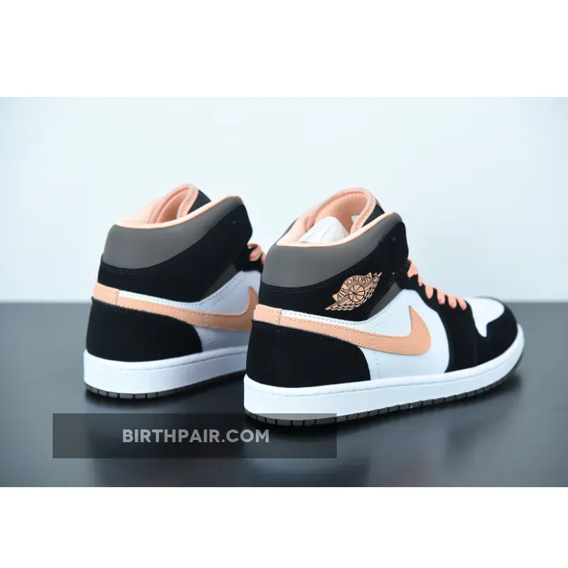 Air Jordan 1 Mid Peach Mocha / Peach Jordans 1 DH0210-100
