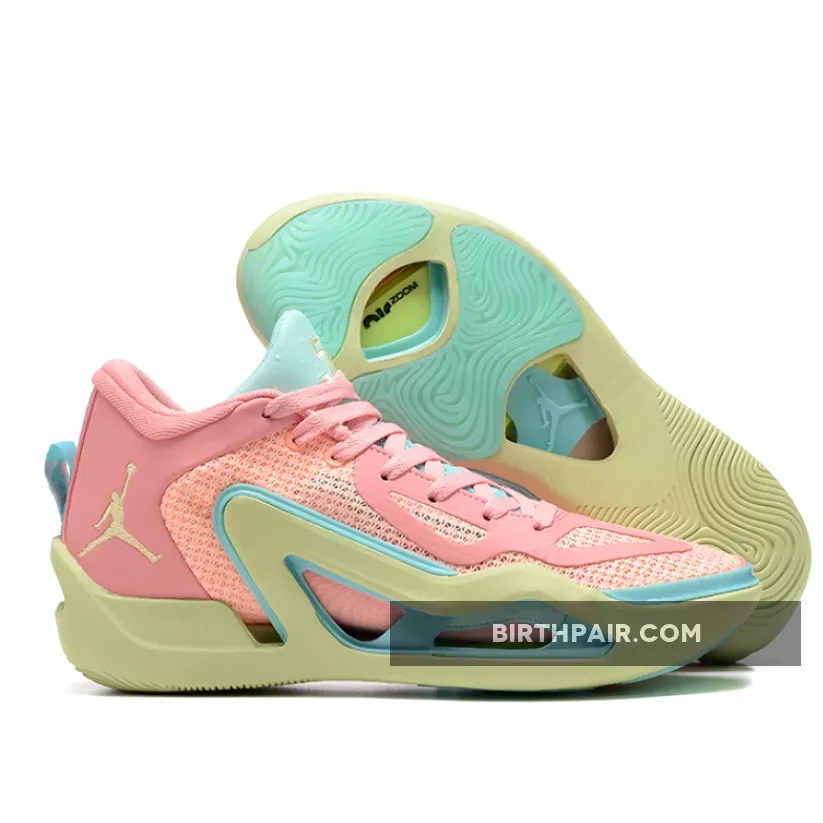 Jordan Tatum 1 'Pink Lemonade' Pink Tint/Barely Volt-Lava Glow #jordan tatum 1 price