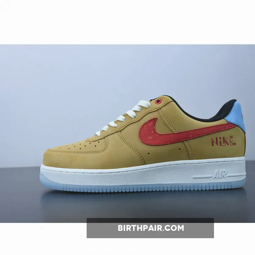 Nike Air Force 1 Low Satellite DQ7628-200 Blue And Tan Nike