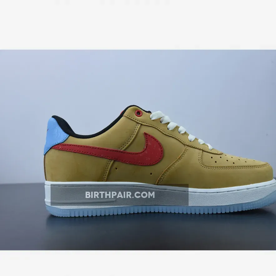 Nike Air Force 1 Low Satellite DQ7628-200 Blue And Tan Nike