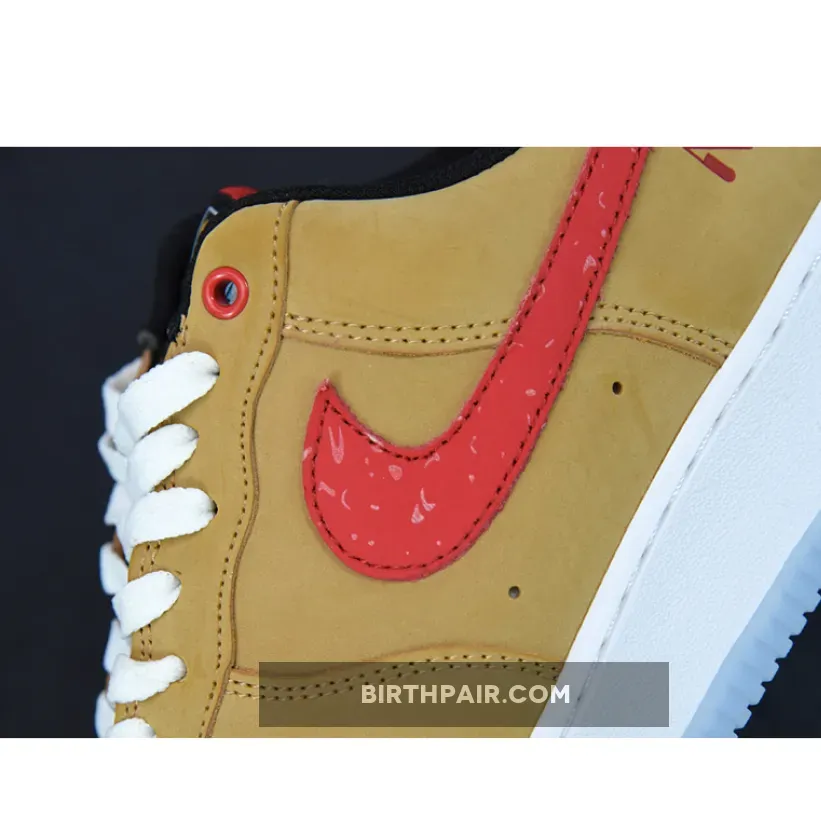 Nike Air Force 1 Low Satellite DQ7628-200 Blue And Tan Nike