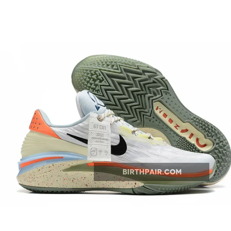 Nike Air Zoom GT Cut 2 White/Black-Ice Blue-Orange / Nike Ispa Vapormax