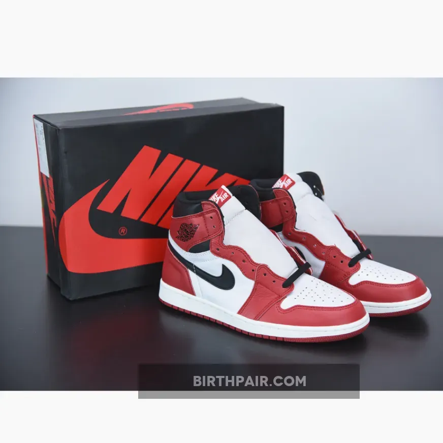 Air Jordan 1 Retro High OG 'Chicago' White/Black-Varsity Red - goat jordan 1s