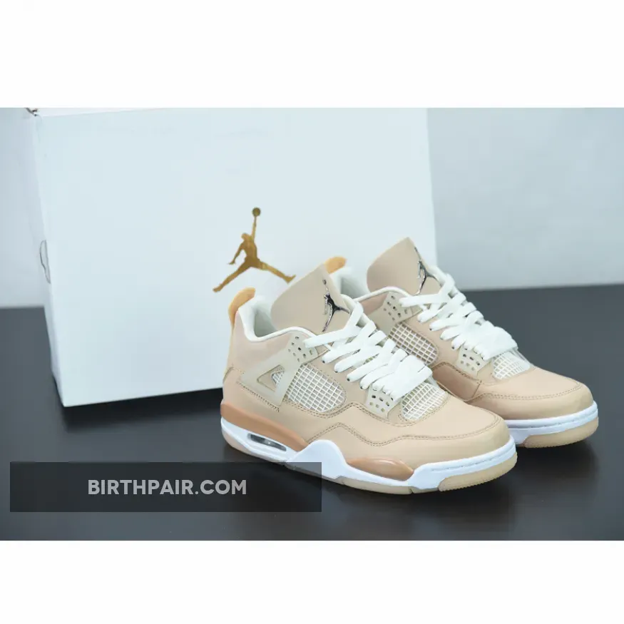 Air Jordan 4 WMNS 'Shimmer' AJ4 Bronze Eclipse-Orange / Tan Jordan Retro 4