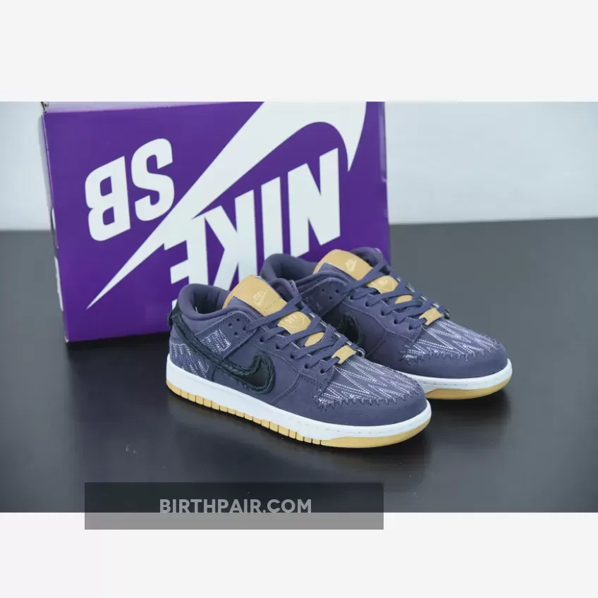 Nike N7 / Nike Dunk Low 'N7' Dark Raisin/Black-White