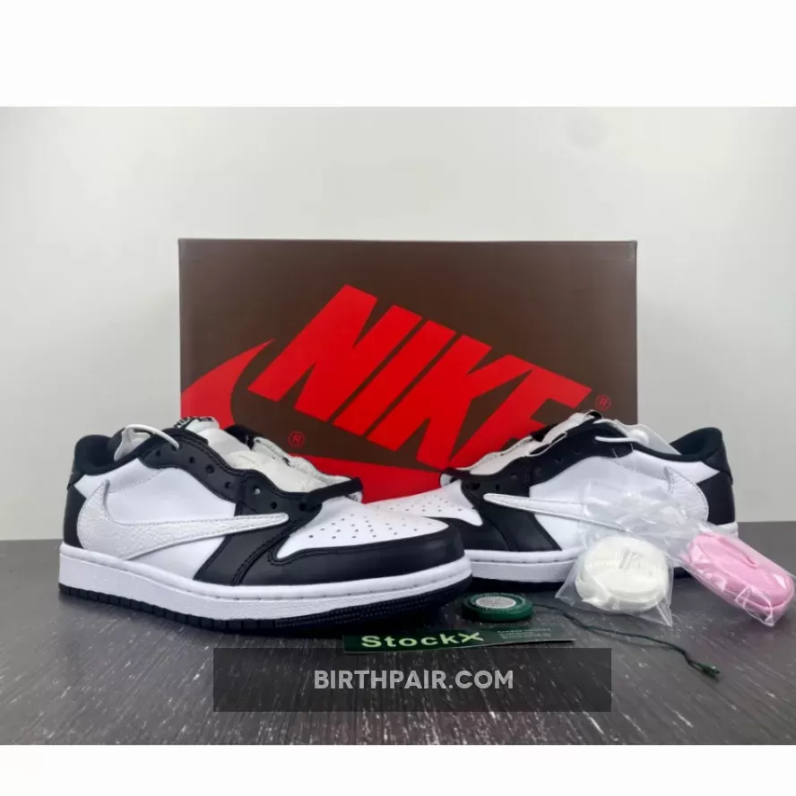 Travis Scott X Air Jordan 1 Low Black White Online