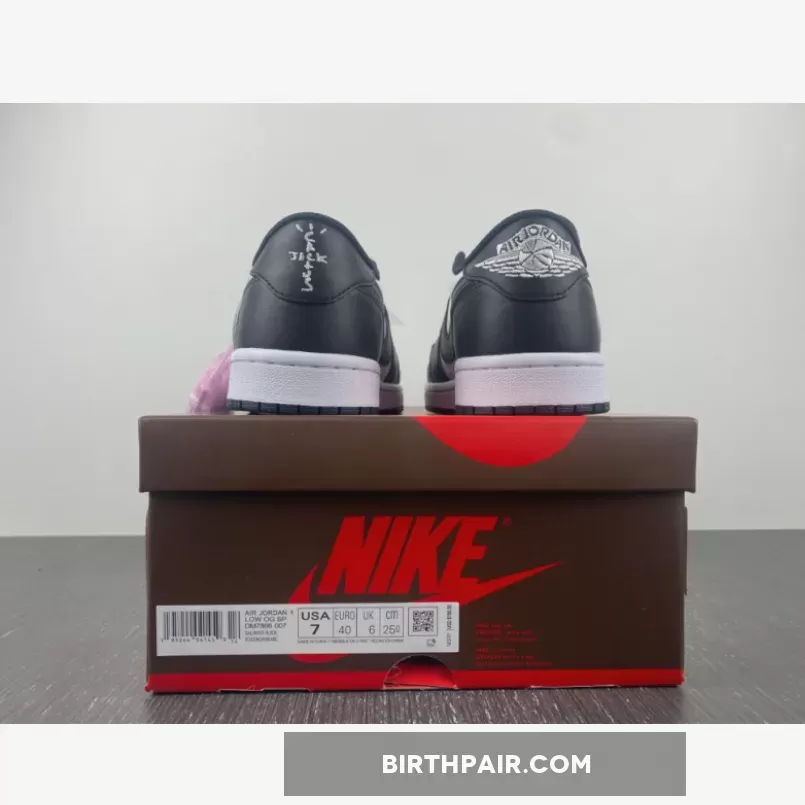 Travis Scott X Air Jordan 1 Low Black White Online