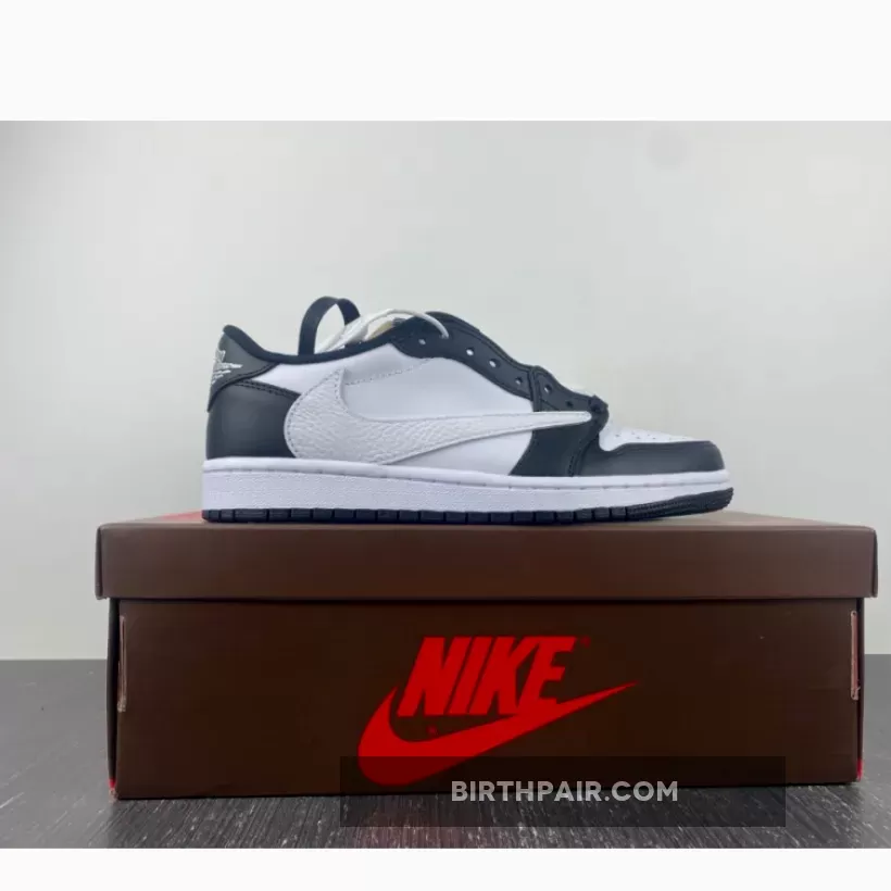 Travis Scott X Air Jordan 1 Low Black White Online