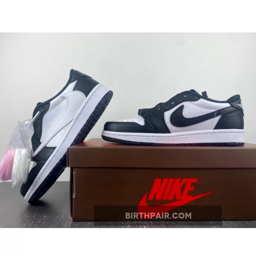 Travis Scott X Air Jordan 1 Low Black White Online