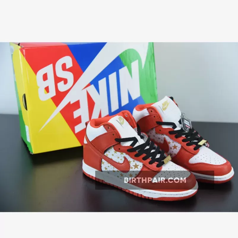Red Supreme Dunks / Supreme x Nike SB Dunk High 'Red'