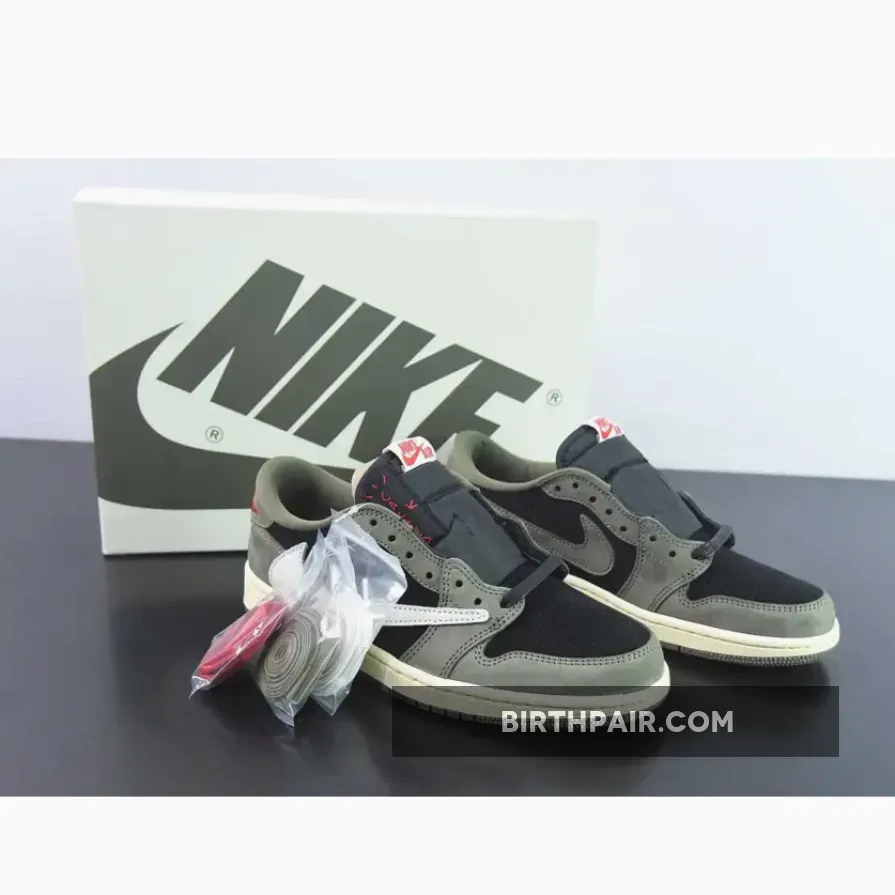Travis Scott X Air Jordan 1 Low OG 'Black Olive' Newest Sale Restock
