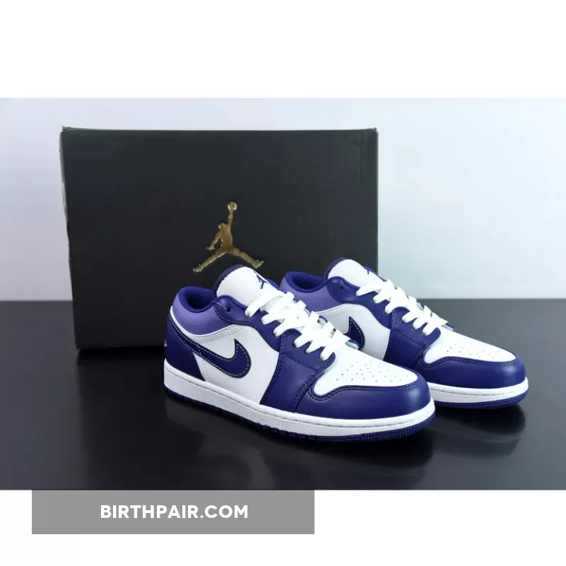 Air Jordan 1 Low 'Blueberry' Sky J Purple/White 553558-515 jordan 1 low blueberry