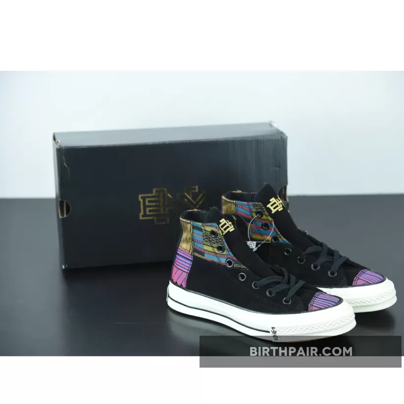 Converse Chuck 70 Hi 'BHM' Black/Egret/Yellow 165556C New Release