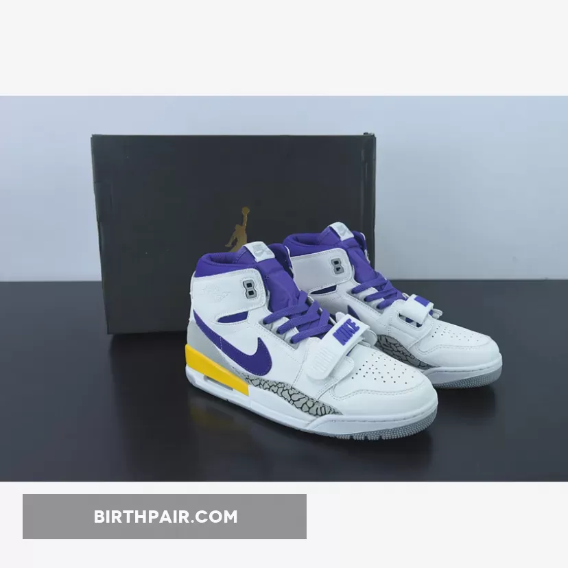 Jordan Legacy 312 'Lakers' White/Field Purple-Amarillo / jordan legacy 312 lakers