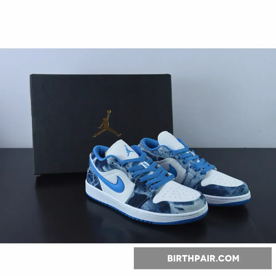 Jordan 7 With Jeans / Air Jordan 1 Low GS Washed Denim