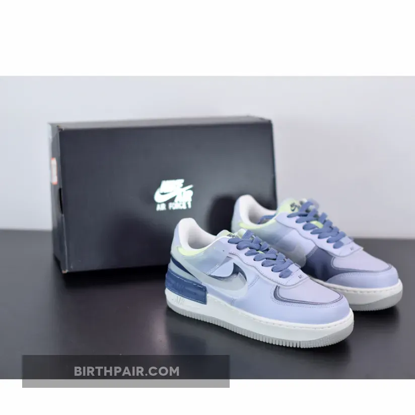 Nike Af1 Indigo - Nike Air Force 1 Shadow SE Ghost World Indigo For Womens CK6561-001