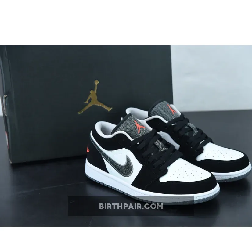 Air Jordan 1 Retro Low Black/White-Wolf Grey-Infrared 23 retro 23